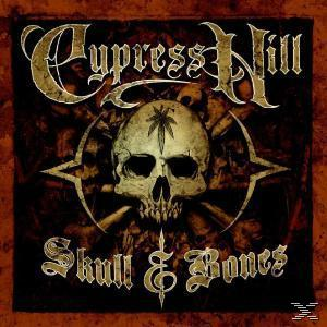 Albumcover mit einem Totenkopf, einem Cannabisblatt und den Worten 'Skull & Bones'.