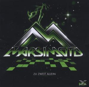 Albumcover mit Grün und Schwarz, mit Logo und den Worten 'Marsimoto' und 'Zu Zweit Allein'.