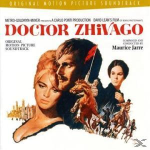 A Doctor Zhivago filmzenealbum borítója, színészekkel és egy csatajelenettel.