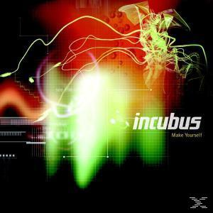 Incubus-Albumcover, abstraktes Design aus grünen und roten Linien.