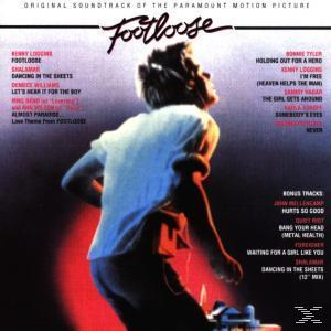 Albumcover: Mann im weißen Hemd tanzt. Text: Footloose.