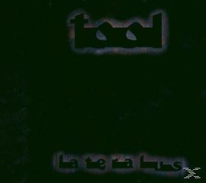 Schwarzes Albumcover mit 'TOOL'-Logo oben und 'La te ta lus' unten, beides im Used-Look.