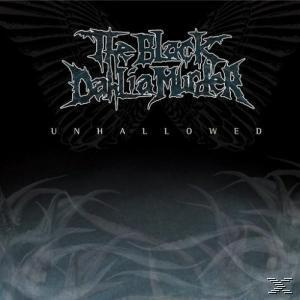 Albumcover: The Black Dahlia Murder, Unhallowed, schwarzer Hintergrund, schädelartiges Logo und Rauch.