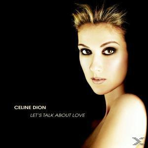 Celine Dion album borítója, címe: Let's Talk About Love. Celine fekete háttérrel.