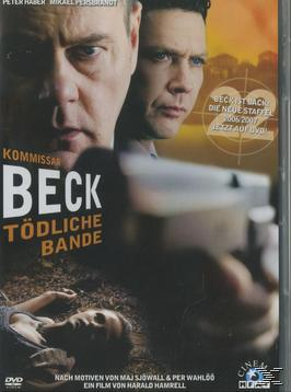 DVD-Cover von 'Kommissar Beck: Tödliche Bande' mit Peter Haber und Mikael Persbrandt.
