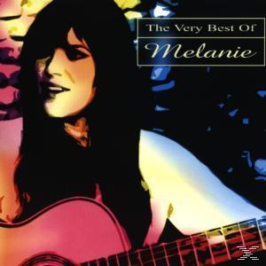 Albumcover von Melanie mit Gitarre. Text: The Very Best Of Melanie. Frau singt und schaut nach links.