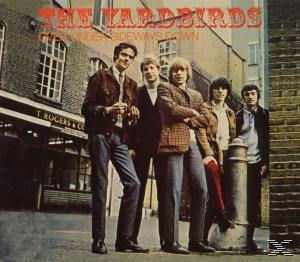 Albumcover: The Yardbirds, fünf Männer posieren auf einer Straße. Titel: 'Little Games', rote Schrift.