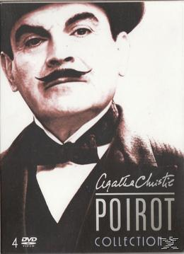 Eine DVD-Hülle mit einem Porträt eines Mannes mit Schnurrbart. Titel: 'Poirot'.