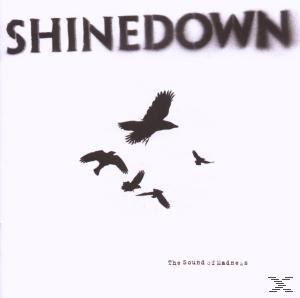 Albumcover mit Silhouetten fliegender Vögel, mit dem Bandnamen „Shinedown“.