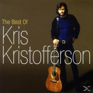A 'The Best Of Kris Kristofferson' album borítója. A művész gitárt tart.