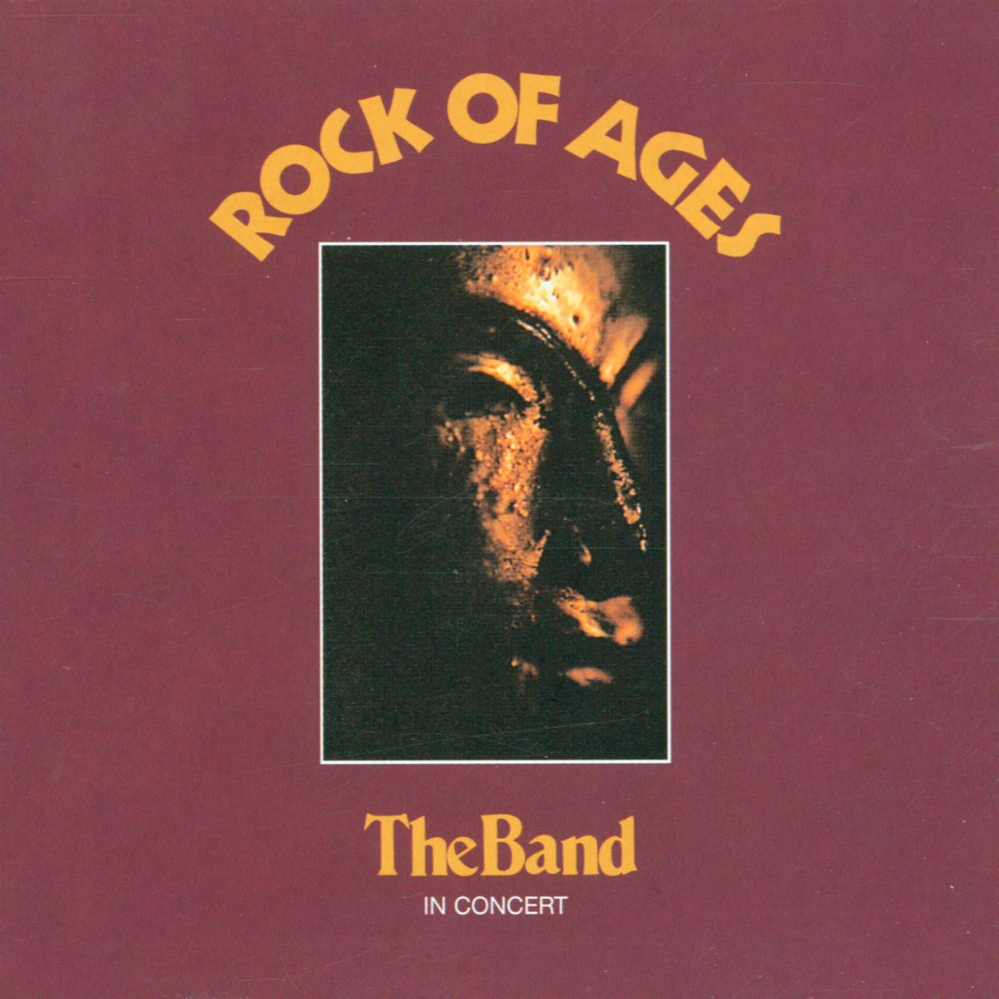 A 'The Band' album borítója. Egy fejportré piros háttérrel.