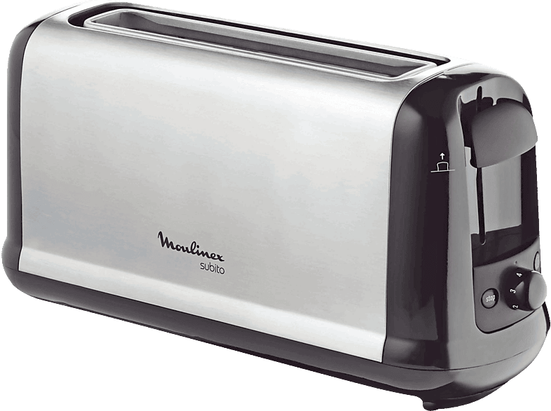 Tostador Moulinex Subito ls2608 con 1 ranura extragrande 1000 w y 7 ajustestiempo stop bandeja recogemigas 2 iluminación para funciones descongelar recalentar ls260800 potencia 1000w 3 1slices