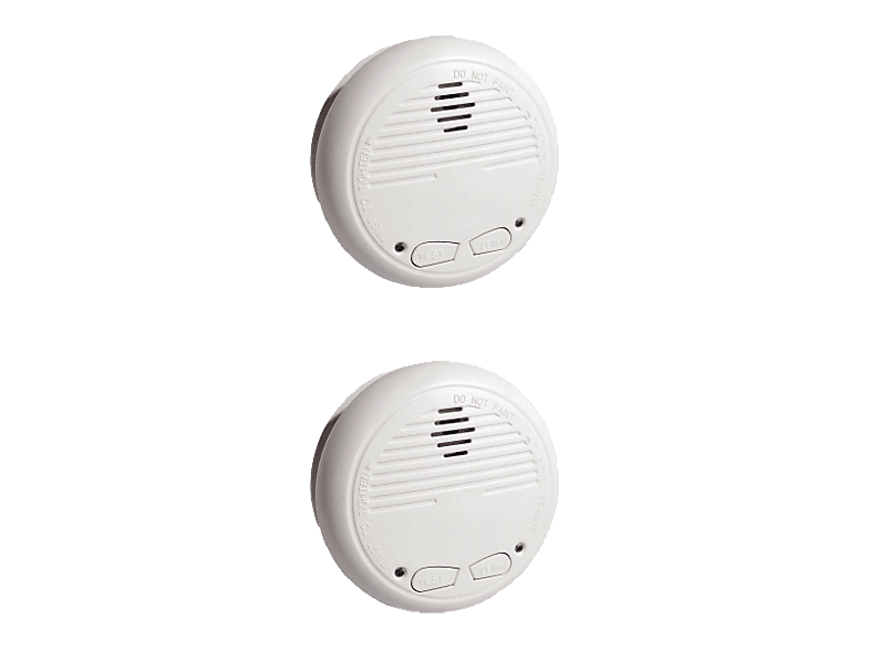 Chacon Détecteur de fumée optique, lot de 2