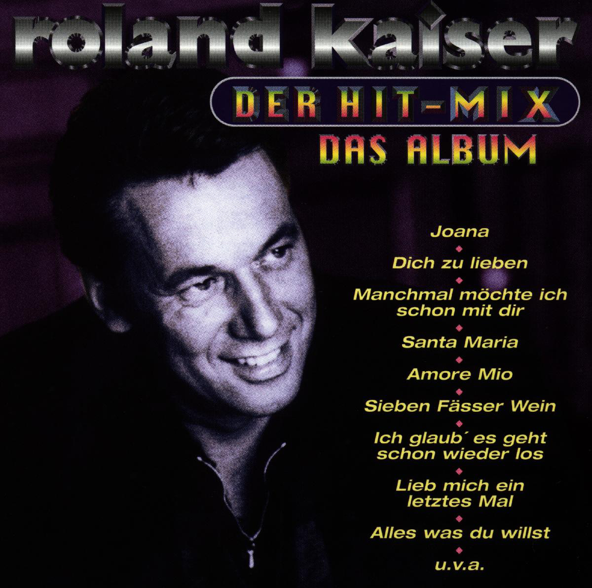 Albumcover: Roland Kaiser lächelt. Text: Der Hit-Mix, Das Album.