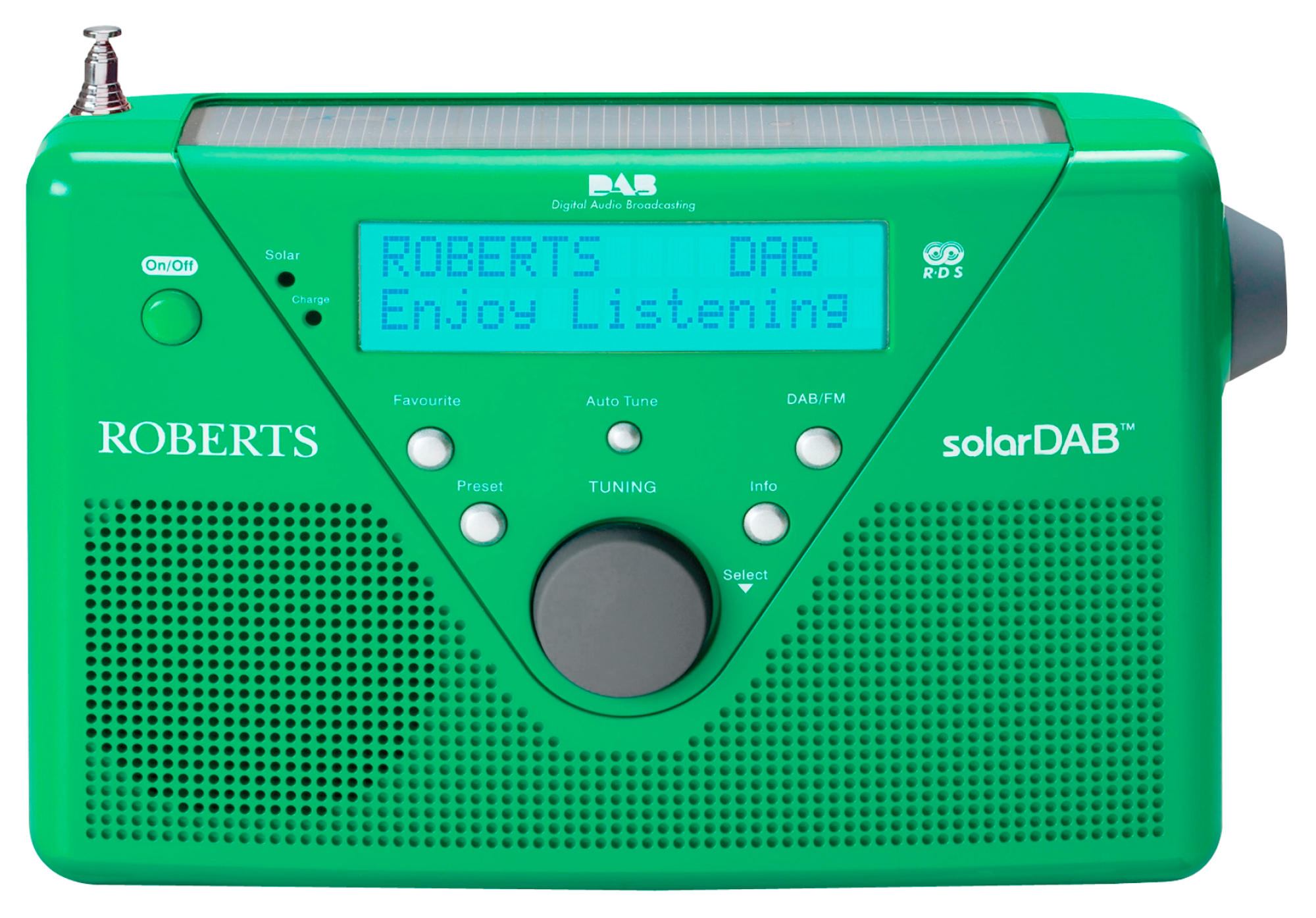ROBERTS solarDAB 2 DAB+ Radio, Digital, Grün
