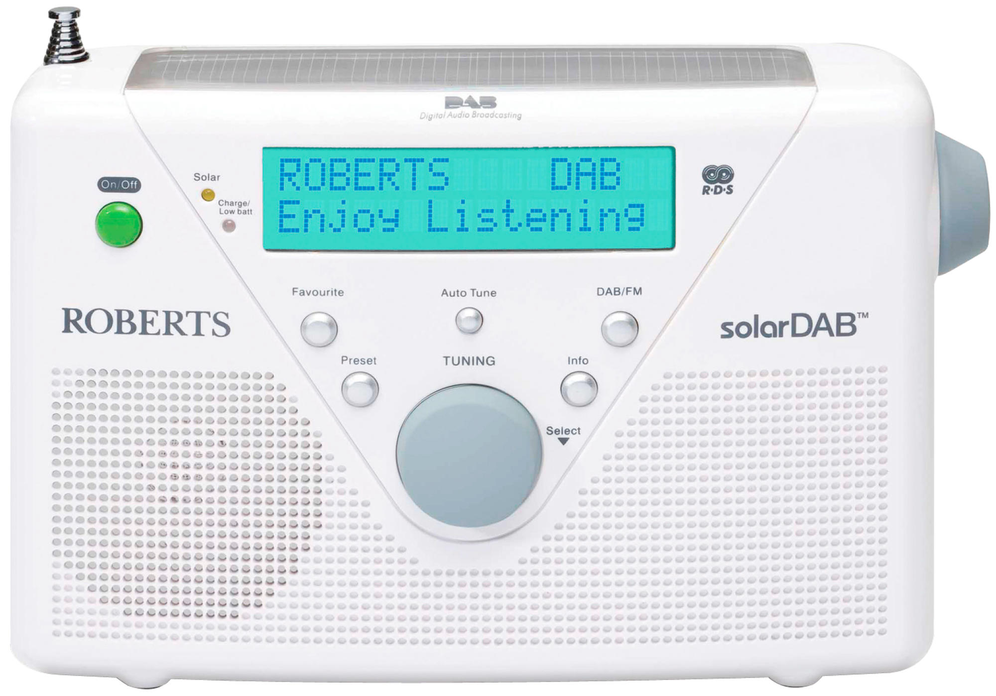 ROBERTS solarDAB 2 Digitalradio, Digital, Weiß