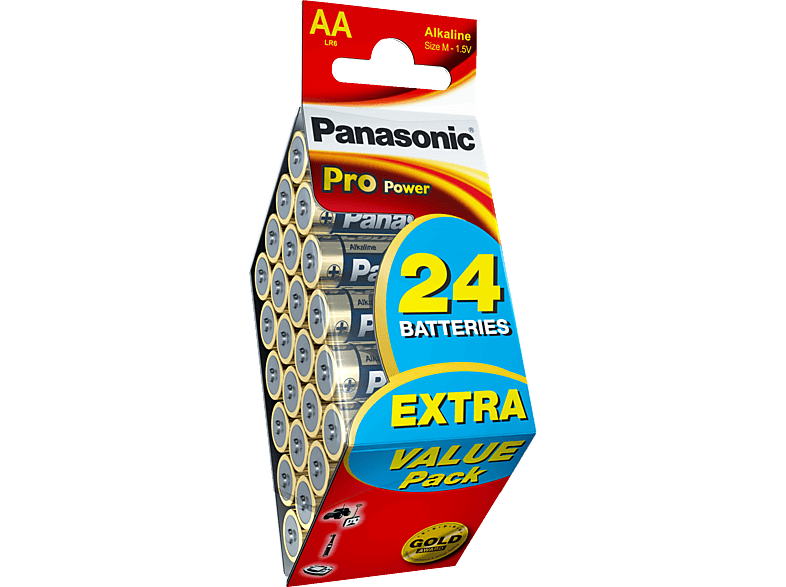 PANASONIC BATTERY AA-Batterijen Pro Power Battery 24-Pack (LR6PPG/24 PT)