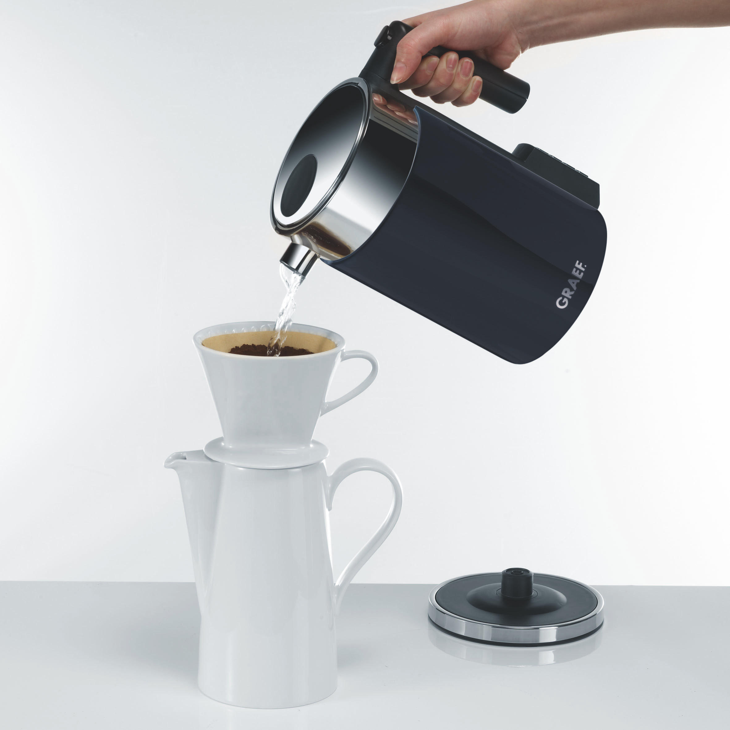 GRAEF WK 702 Wasserkocher, Schwarz