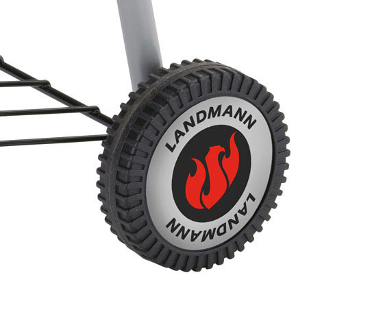 LANDMANN 31342 Black Pearl Comfort 58 Kohlegrill, Schwarz 