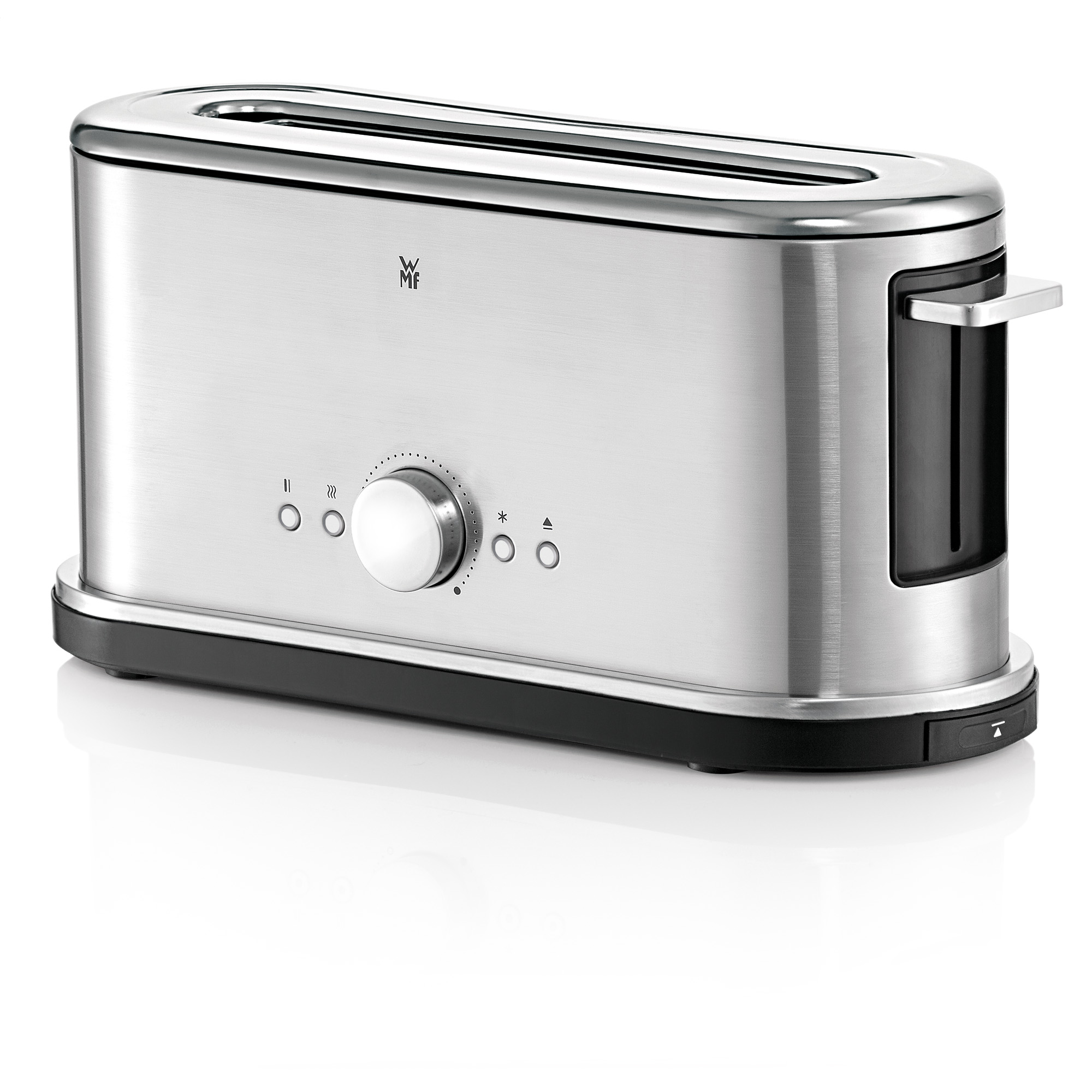 WMF 04.1406.0012 Lineo Toaster Edelstahl matt/Schwarz (900 Watt, Schlitze: 1)