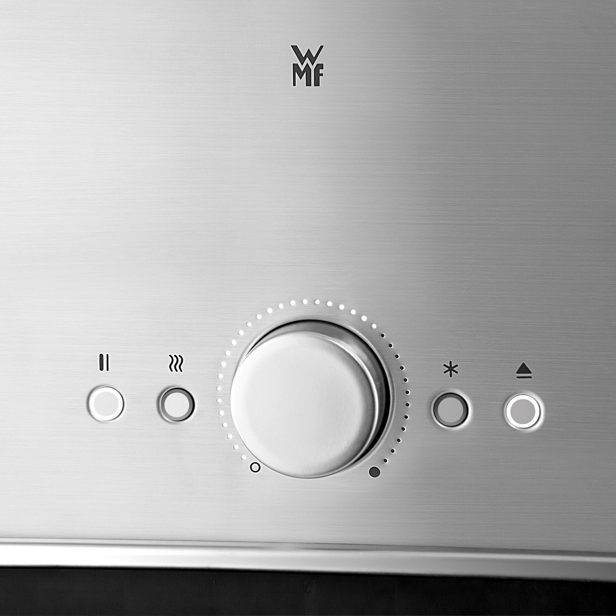 WMF 04.1406.0012 Lineo Toaster Edelstahl matt/Schwarz (900 Watt, Schlitze: 1)