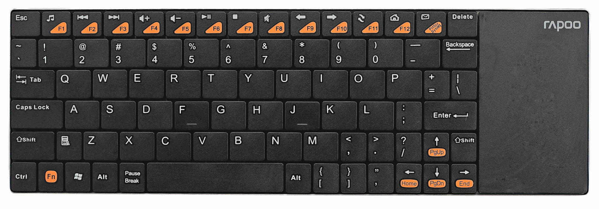Teclado inalámbrico - Rapoo e2700, mini teclado, wireless, color negro
