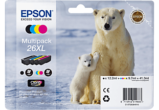 EPSON T263640 MULTIPACK HY CMYBK - Tintenpatrone (Schwarz, gelb, cyan, magenta)