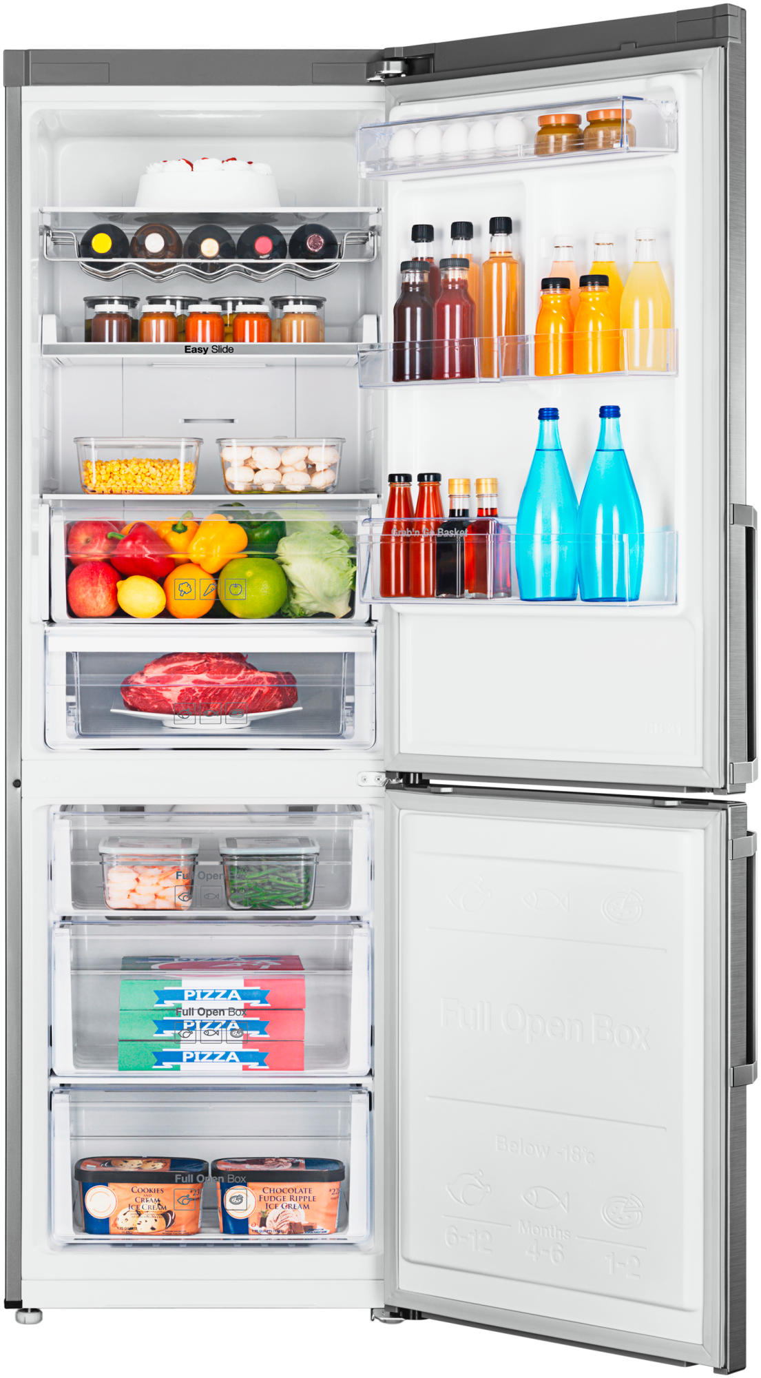 Frigorífico combi - Samsung RB31FEJNCSS/EF No Frost, 185cm, Clase A++, Inox Antihuellas
