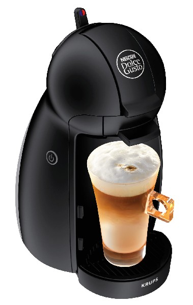 Cafetera de cápsulas - Nescafé Dolce Gusto Krups KP1000PK Piccolo, 15 bar, 1500 W, 0.6 l, Negro