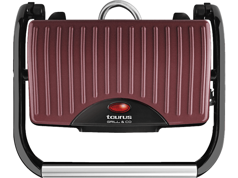 Taurus Grill Multi tapa basculant 2 en1 potencia de 1500w y sandwichera superficie antiadherente 968398 negro red 1500