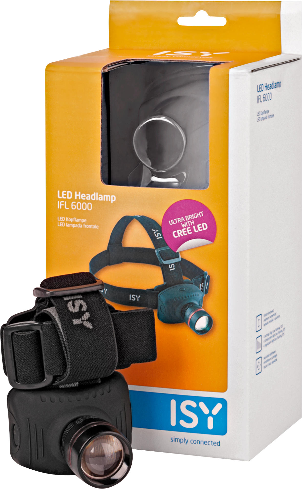 ISY IFL 6000 LED-Kopflampe LED-Kopflampe