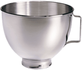 KITCHEN AID 5 K 45 SBWH EDELSTAHLSCHÜSSEL 4,3 L POLIERT GRIFF