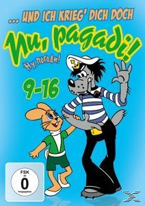 Cartoon-DVD-Cover mit einem Wolf und einem Hasen auf blauem Hintergrund.