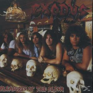 Albumcover mit fünf Männern an einer Bar mit Totenköpfen und dem Bandnamen Exodus.