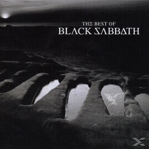 Albumcover mit Gräbern. Titel: The Best Of Black Sabbath. Dunkle, stimmungsvolle Szene.