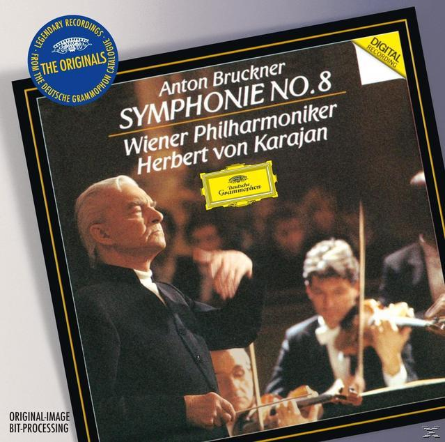 Albumcover. Ein Mann dirigiert ein Orchester mit Text auf Deutsch.