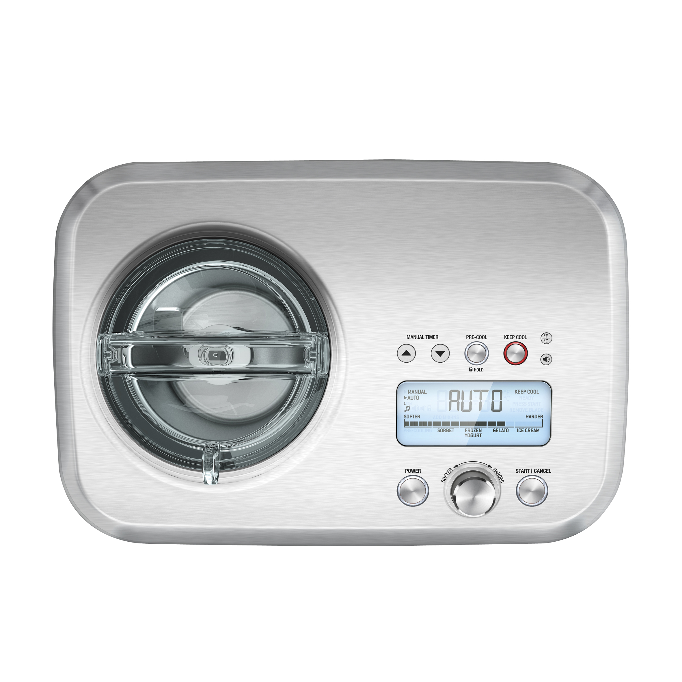GASTROBACK 42909 Smart Ice Cream Advanced Automatic Eismaschine (200 Watt, Silber)