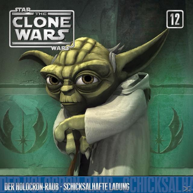 Yoda aus Star Wars: The Clone Wars. Er ist grün mit großen Ohren, trägt einen Umhang, und das Cover zeigt 12.