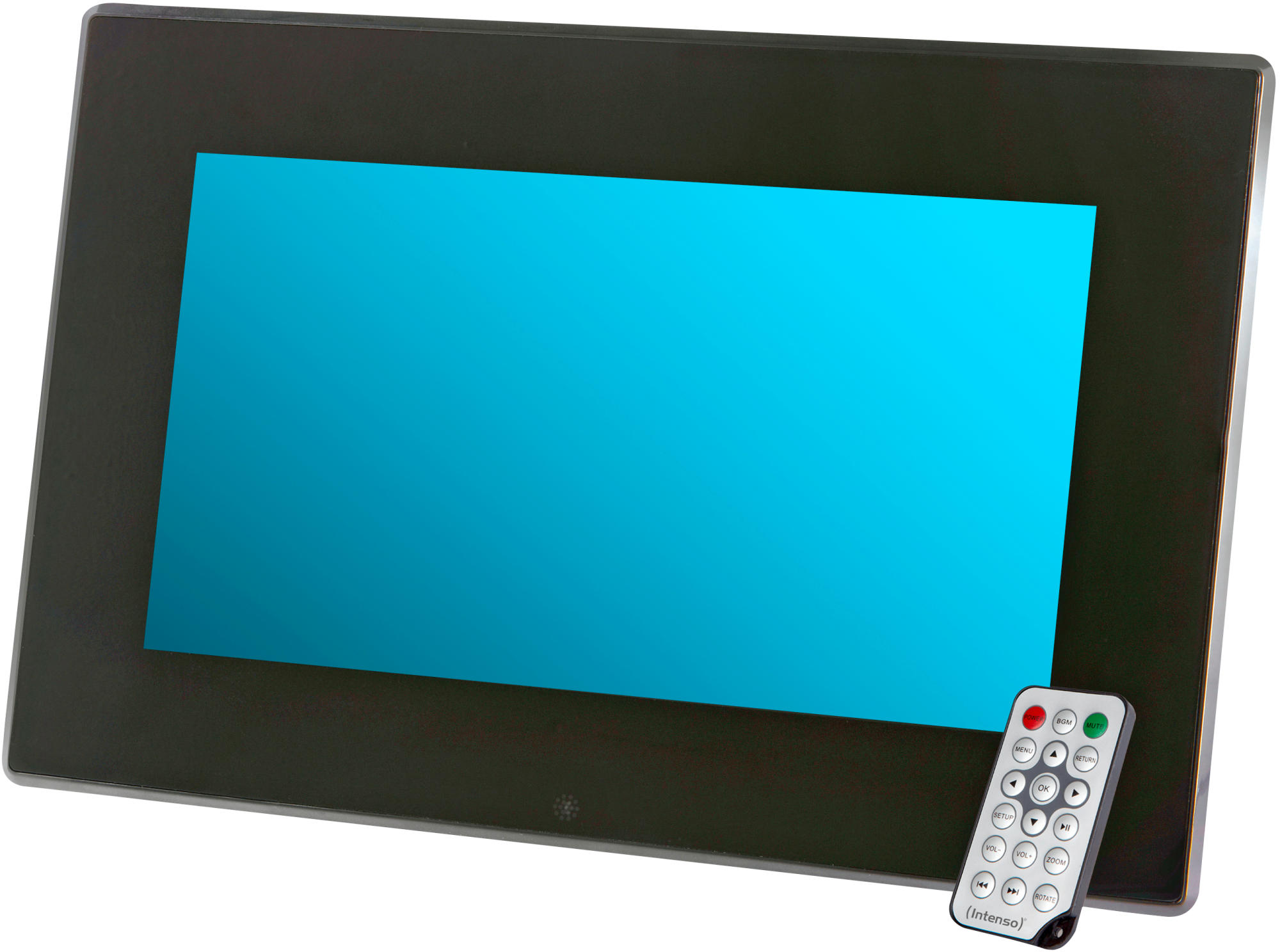 INTENSO 3932800 13.3" Media Stylist Digitaler Bilderrahmen, 35,56 cm, 1.366 x 768 Pixel, Schwarz