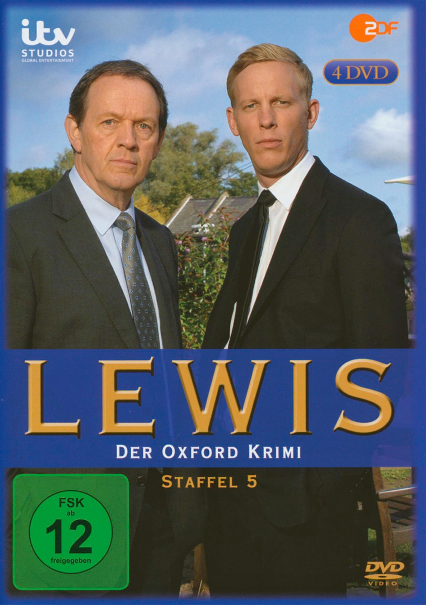 DVD-Cover für Lewis. Es zeigt zwei Männer in Anzügen mit Text am unteren Rand.
