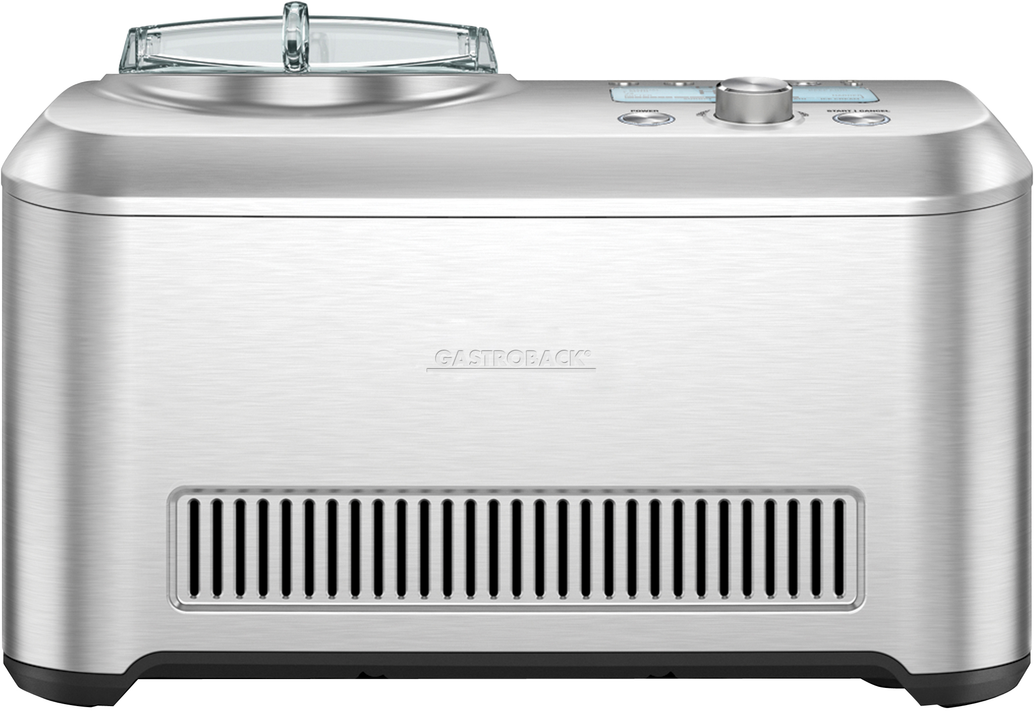 GASTROBACK 42909 Smart Ice Cream Advanced Automatic Eismaschine (200 Watt, Silber)