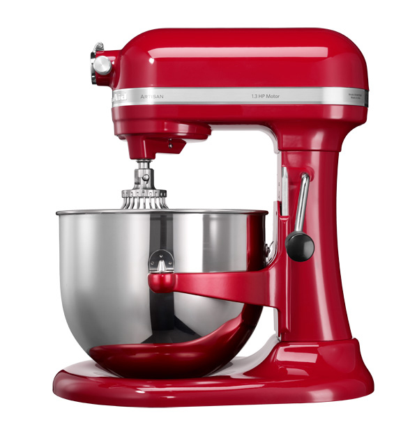 KITCHENAID 5KSM7580XEER0 Artisan Küchenmaschine Rot (Rührschüsselkapazität: 6,9 l, 500 Watt)