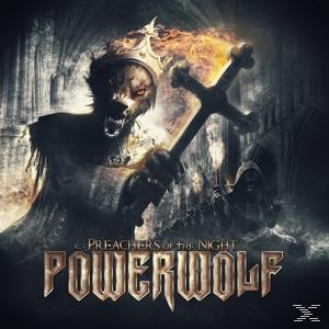 Albumcover von Powerwolf, ein Wolf mit Krone und Kreuz in dunkler Umgebung.