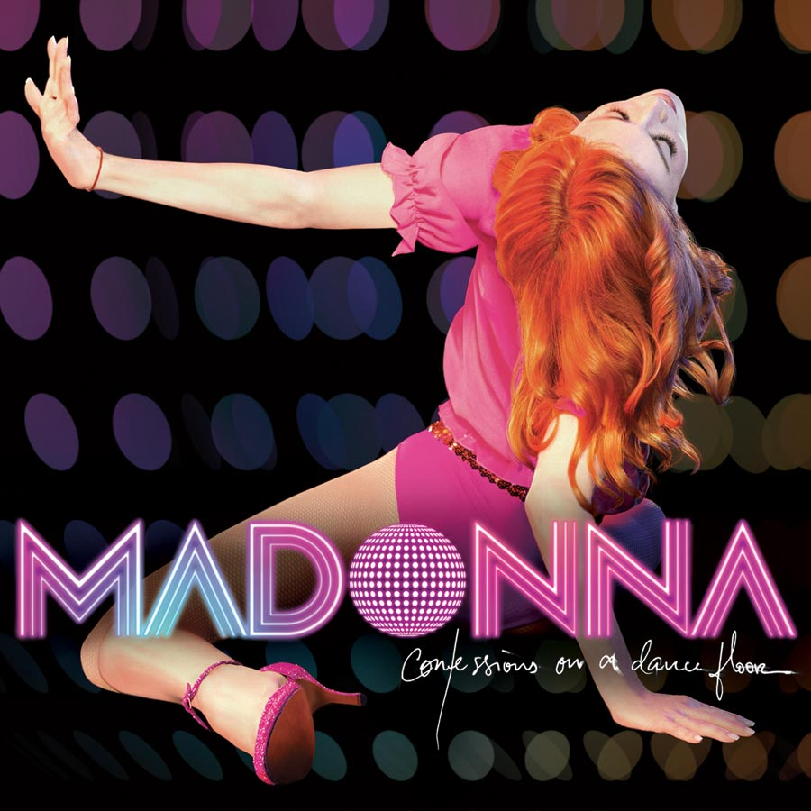 Madonna album borítója: Madonna rózsaszín ruhában, a táncparketten.