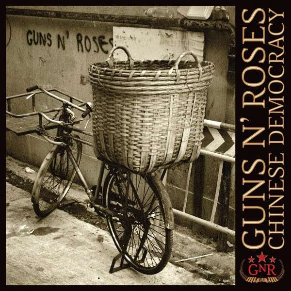 Album borító, egy kerékpár nagy kosárral, graffitis háttér, album cím.