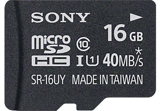 SONY microSDHC SR32UYA CL10 16GB - Speicherkarte  (16 GB, 40, Schwarz)