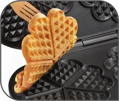 TEFAL WM 311 D Waffeleisen Edelstahl