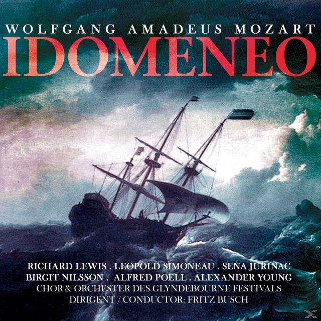 Albumcover. Schiff in einem Sturm. Text: Wolfgang Amadeus Mozart, Idomeneo.