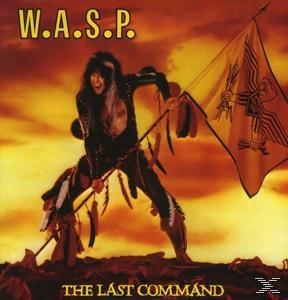 Albumcover mit einem Mann, der eine Flagge hält, Titel 'The Last Command', mit einem feurigen Sonnenuntergang im Hintergrund.