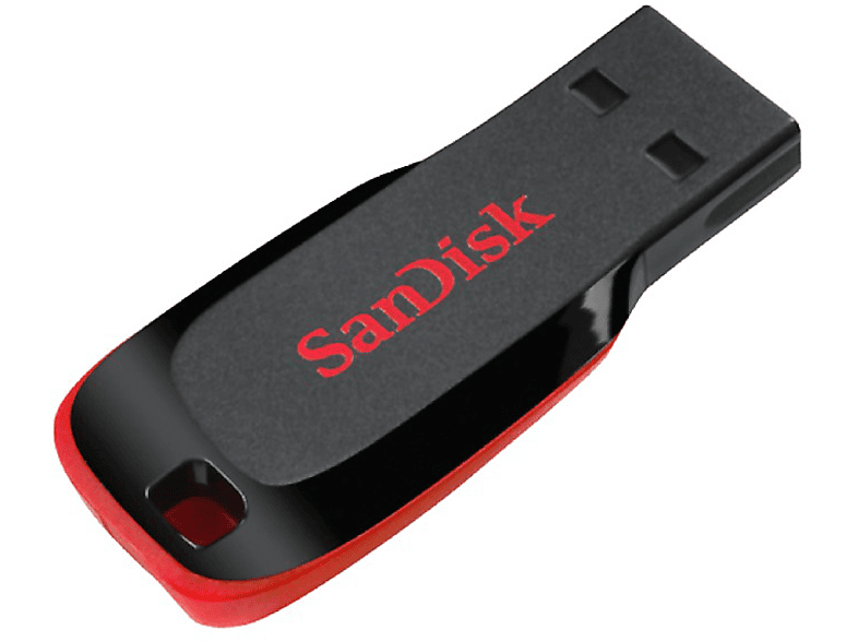 SANDISK USB-stick 2.0 16 GB Zwart Rood (104336)